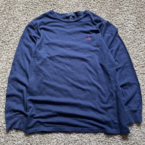 Polo Ralph Lauren Shirt Men size XLarge Navy Pony Tee Embroidery Crew Neck XL - Picture 1 of 6